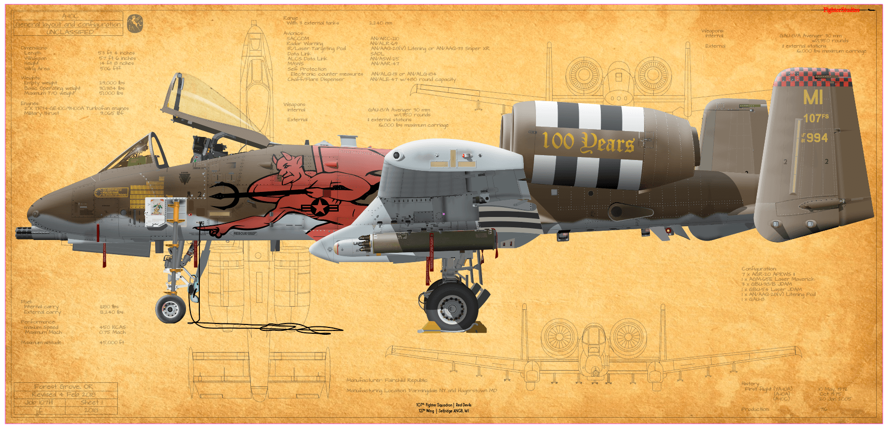 A-10C Thunderbolt II 107 FS 